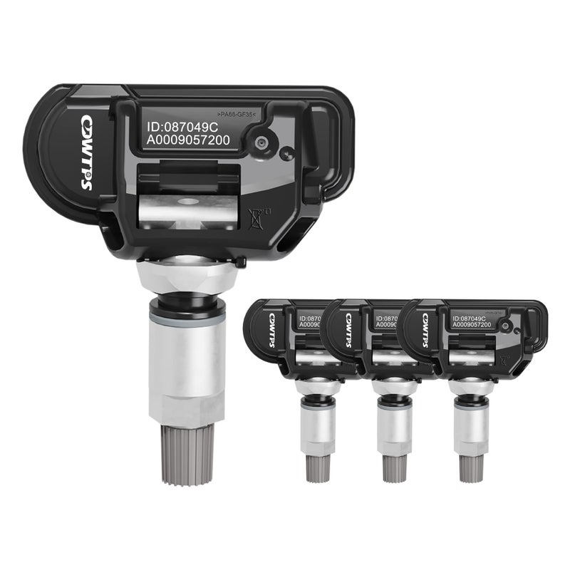 CDWTPS TPMS Sensor,433MHZ Tire Pressure Monitor System 4-Pack for Mercedes Replaces#A0009050030 A0009053907 A0009054204â€¦ - Image 1